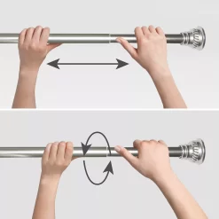 Sonoma Goods For Life® Aegean Aluminum Finial Shower Tension Rod -Sonoma Goods For Life 3284517 ALT2