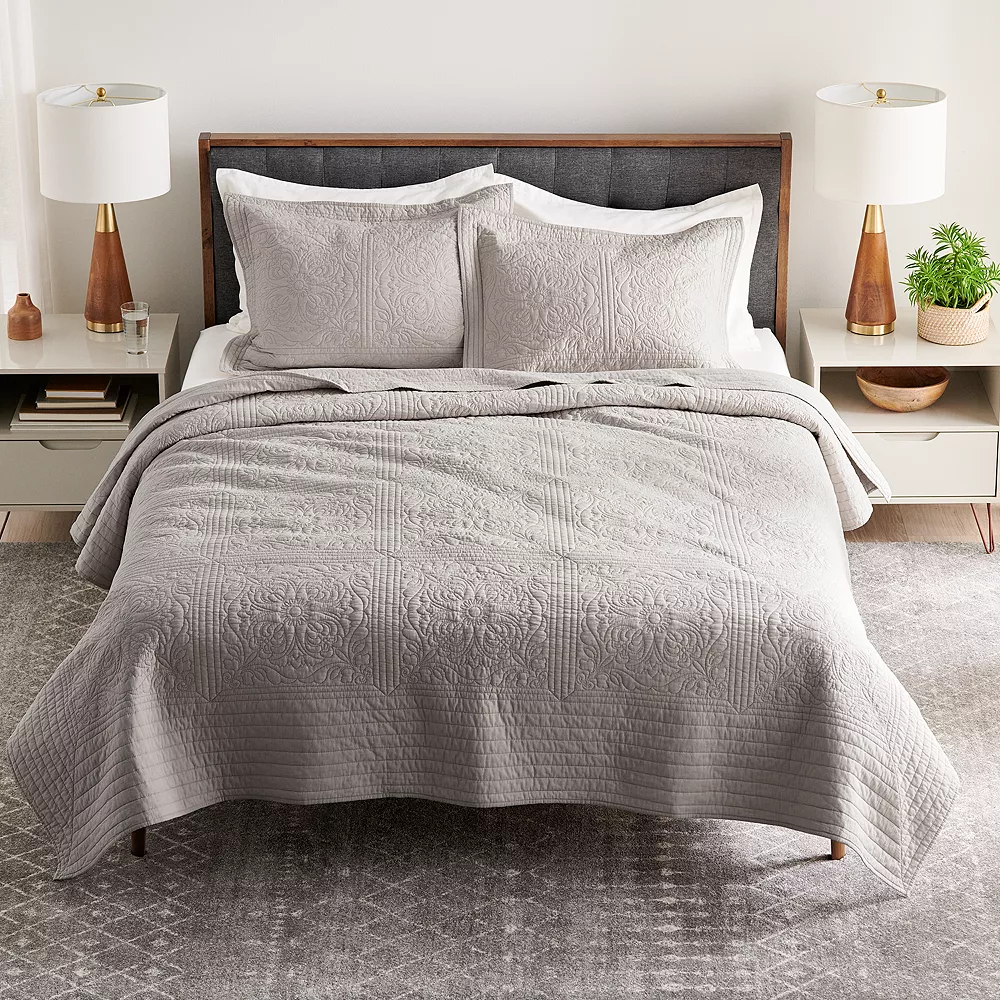 Sonoma Goods For Life® Heritage Cotton Quilt or Sham Sonoma Goods For Life® Heritage Cotton Quilt Or Sham -Sonoma Goods For Life 3344498 Gray