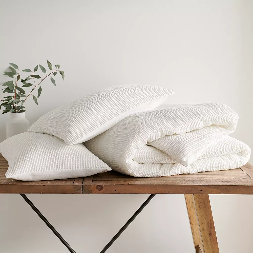 Sonoma Goods For Life® Andorra Waffle Comforter Set with Shams Sonoma Goods For Life® Andorra Waffle Comforter Set With Shams -Sonoma Goods For Life 5041560 ALT3