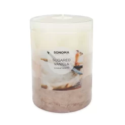Sonoma Goods For Life® Sugared Vanilla 3" X 4" Pillar Candle