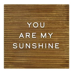 Sonoma Goods For Life® 12" X 12" Brown Frameless Letterboard