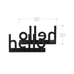 Sonoma Goods For Life® Hello 4-Hook Wall Decor -Sonoma Goods For Life 5548132 ALT3