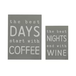 Sonoma Goods For Life® Coffee & Wine Caption Art Box 2-pack Set