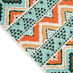 Sonoma Goods For Life® Indoor/Outdoor Coral Multi Geo Stripe Rug -Sonoma Goods For Life 5864807 ALT2