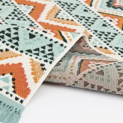 Sonoma Goods For Life® Indoor/Outdoor Coral Multi Geo Stripe Rug -Sonoma Goods For Life 5864807 ALT4