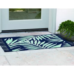 Sonoma Goods For Life® Indoor/Outdoor Navy Palm Leaves Rug -Sonoma Goods For Life 5864811 ALT11