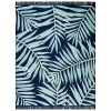 Sonoma Goods For Life® Indoor/Outdoor Navy Palm Leaves Rug