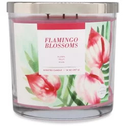 Sonoma Goods For Life® Flamingo Blooms 14-oz. Candle Jar -Sonoma Goods For Life 5877298 ALT2