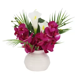 Sonoma Goods For Life® Artificial Orchid Palm Arrangement Table Decor