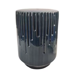 Sonoma Goods For Life® Textured Ceramic Blue Garden Table