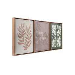 Sonoma Goods For Life® Keep It Simple Leaves Framed Wall Art 3-piece Set -Sonoma Goods For Life 6021257 ALT2
