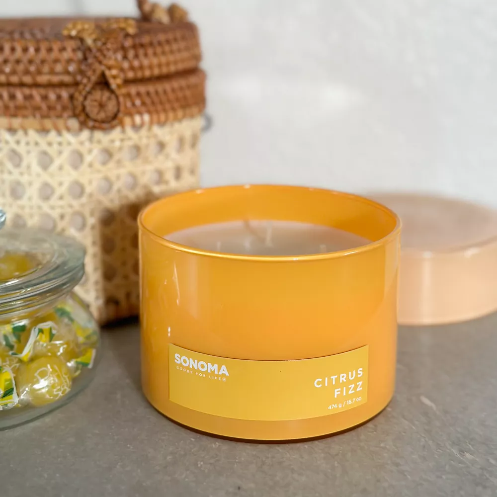 Sonoma Goods For Life® Sugared Quinze & Yuzu 13-oz. Candle Jar Sonoma Goods For Life® Sugared Quinze & Yuzu 13-oz. Candle Jar -Sonoma Goods For Life 6104053 ALT