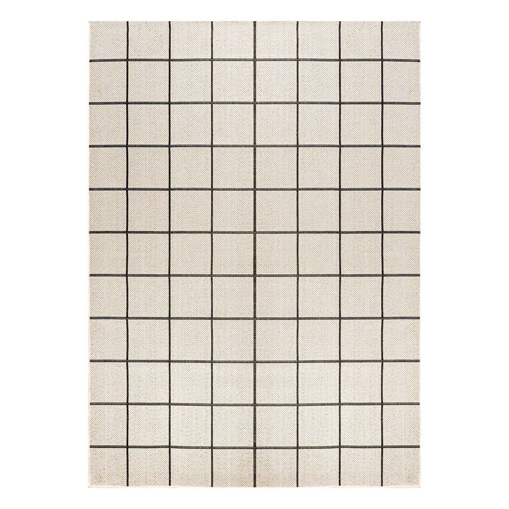 Grid Indoor/Outdoor Rug Grid Indoor/Outdoor Rug -Sonoma Goods For Life 6149439 Cream Black